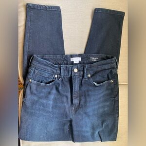 Good American Dark Indigo Good Legs Crop High-Rise Jeans